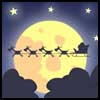Santa is foced to make an emergency landing in this ecard