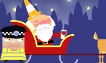 Drunk Santa eCard