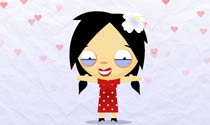 Girl hug eCard