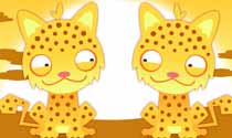 Valentine's leopards eCard